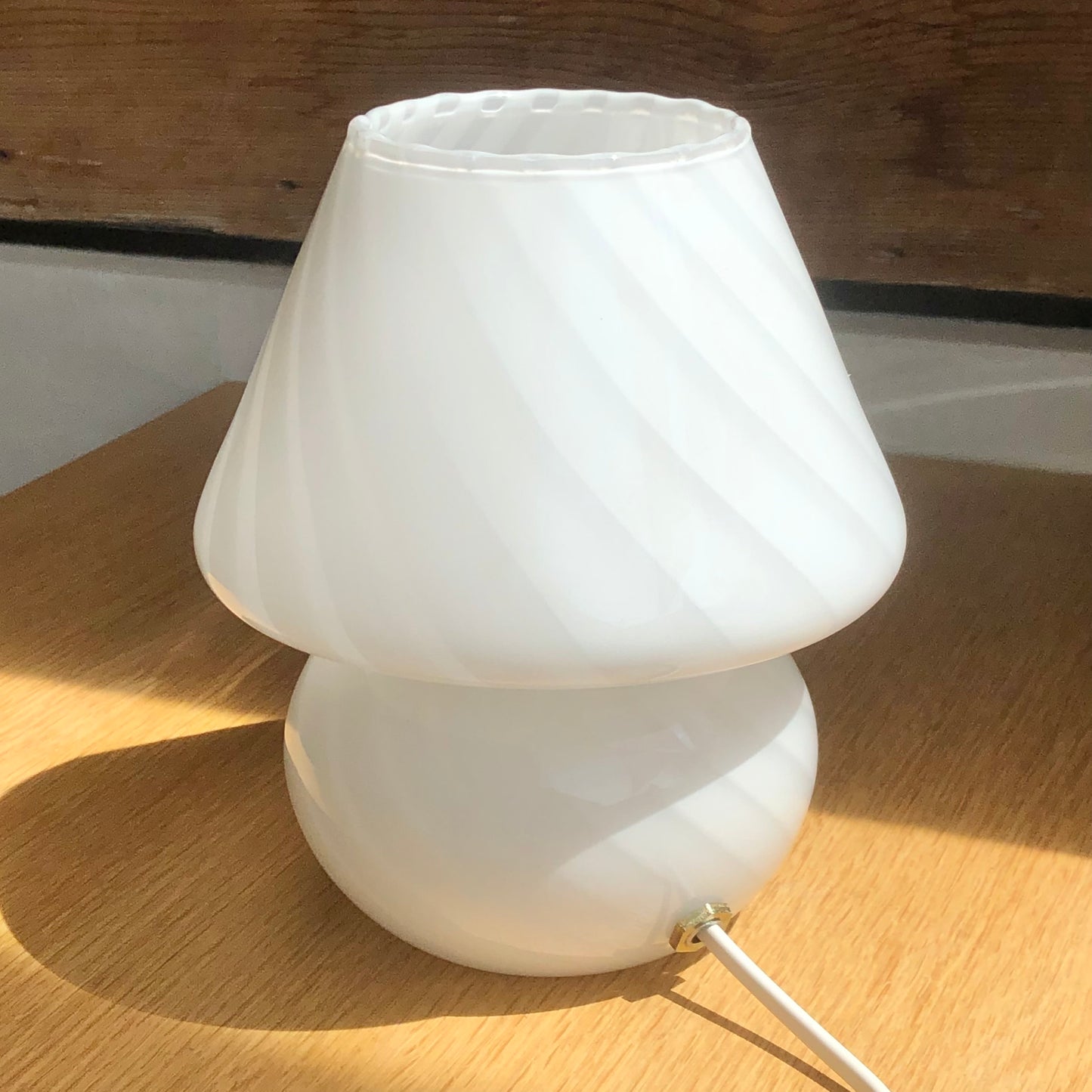 Vintage Murano mushroom lamp H19,5