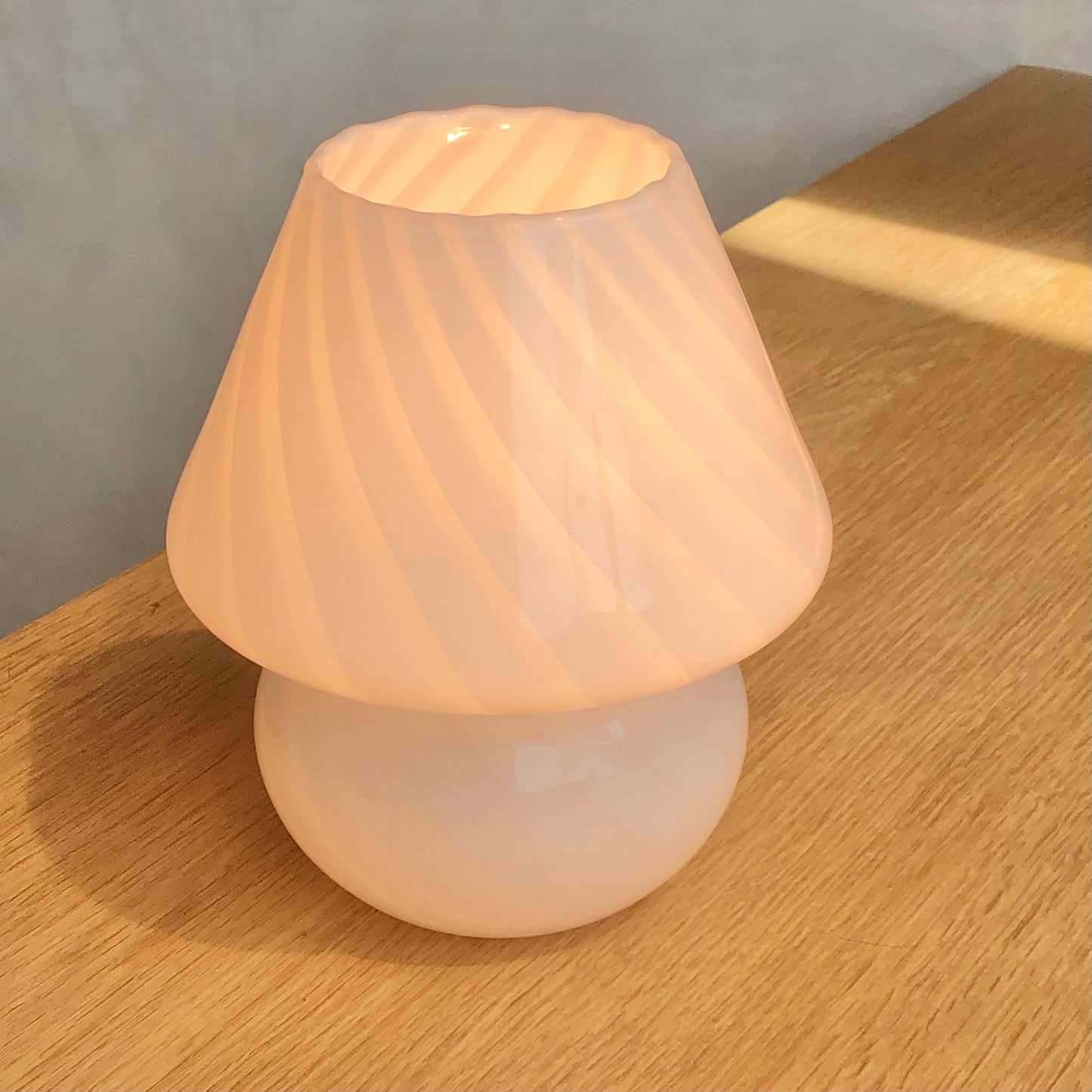 Vintage Murano mushroom lamp H19,5