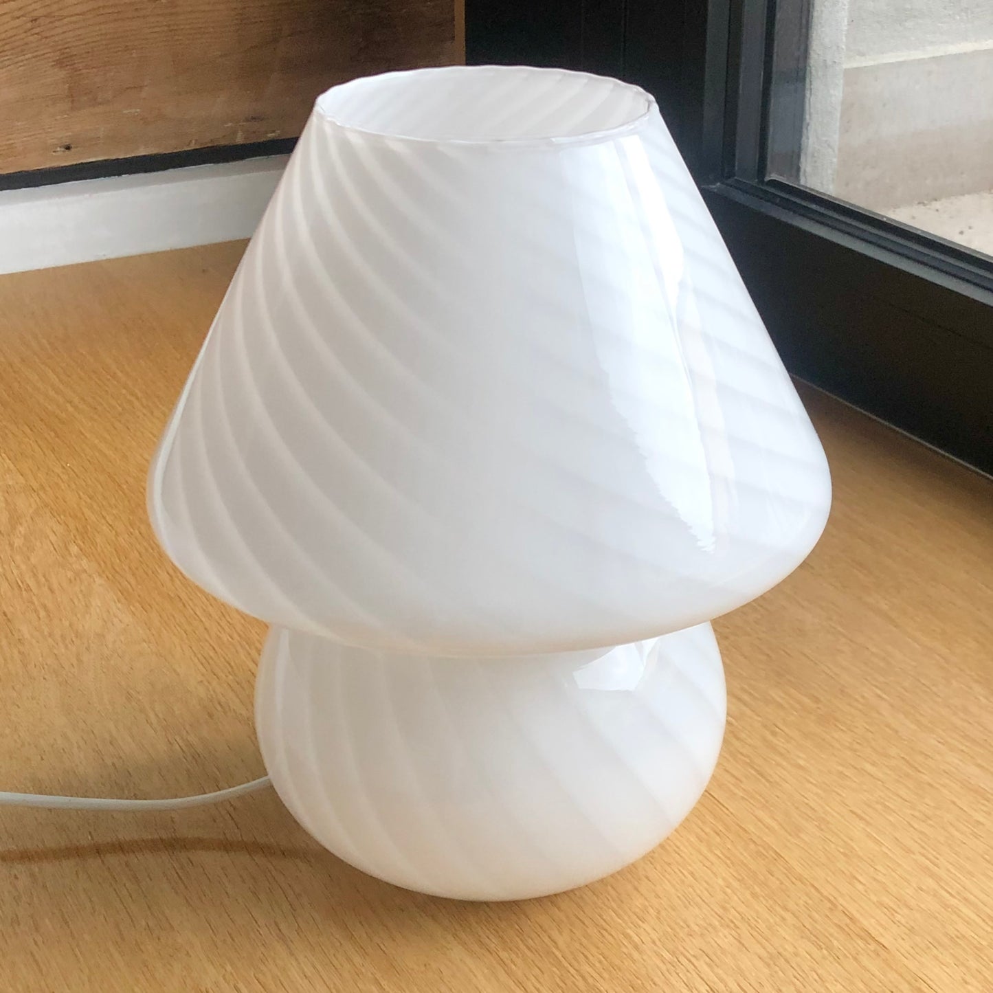 Vintage Murano mushroom lamp H28