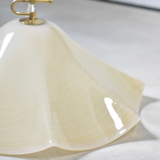 Vintage Murano ceiling lamp in cream color W63 H22