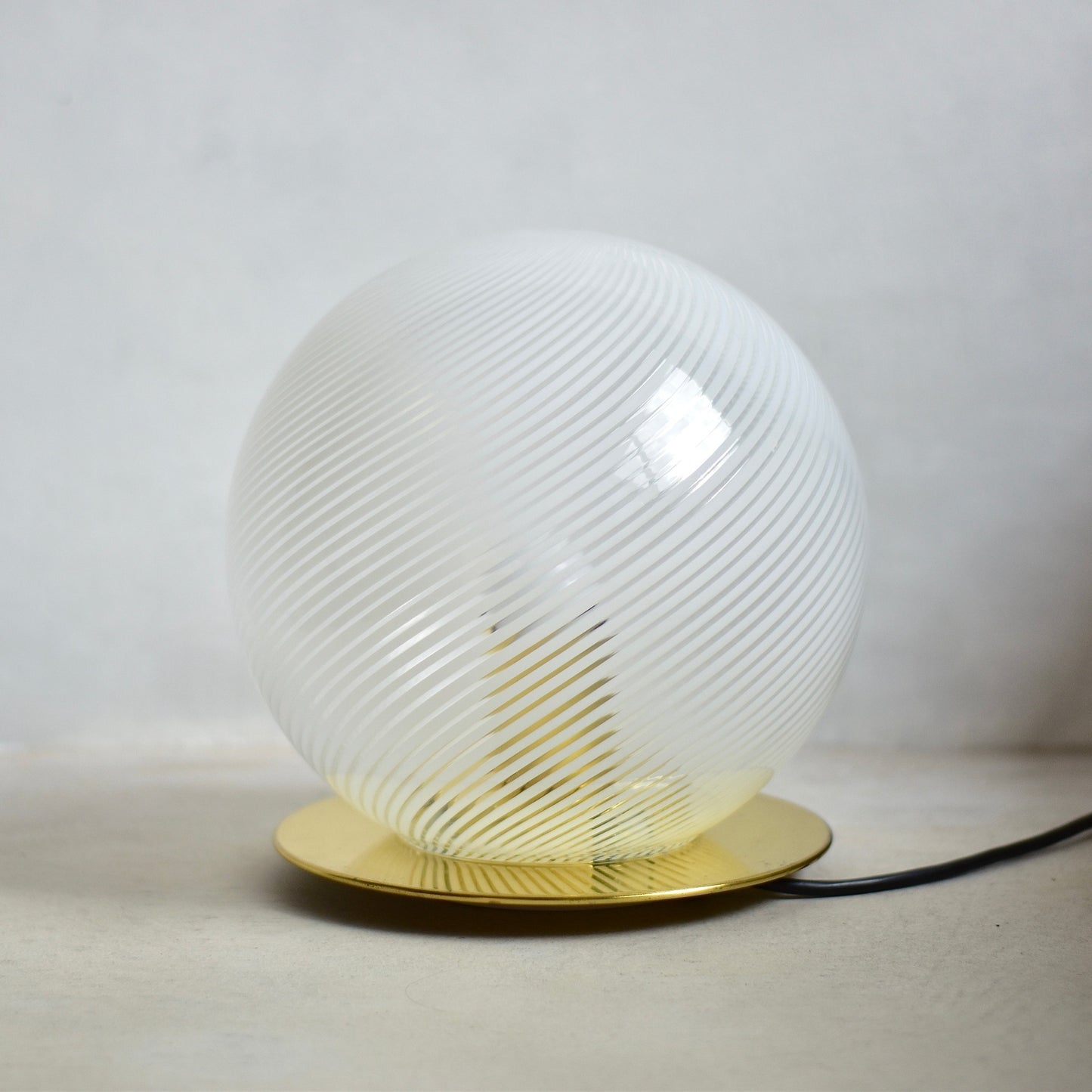 Vintage Murano sphere table lamp H26